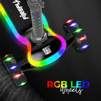 LiT Firefly 3-Wheel Kick Scooter for Kids | Light-Up Wheels & Foldable Frame | Adjustable Handlebar | Lean-to-Steer System for Safe Turning | Stable Ride for Ages 3+ | Bright Color Design | LT‑7007