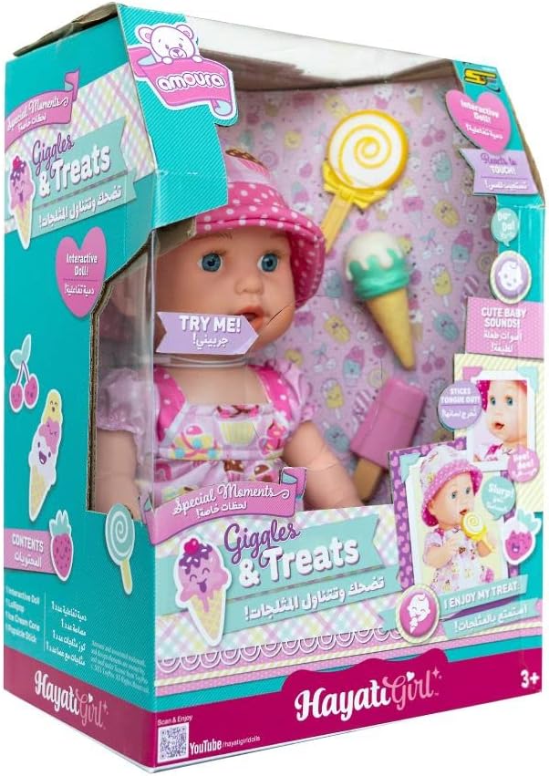 Hayati Baby Amoura Giggle & Treats 16 Inches, Multicolor, 1591