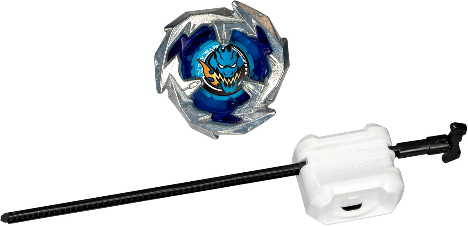 Beyblade X Sword Dran 3-60F Starter Pack Set with Attack Type Right-Spinning Top and Launcher; Battling Top Toys for 8 Year Old Boys and Girls