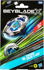 Beyblade X Sword Dran 3-60F Starter Pack Set with Attack Type Right-Spinning Top and Launcher; Battling Top Toys for 8 Year Old Boys and Girls
