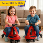 Wiggle Car - Ride on Toy for Ages 3 and Up - Toddler Ride on Toys with no Batteries, Gears, or Pedals Just Twist, Wiggle, and Go by Lil’ Rider (Red)
