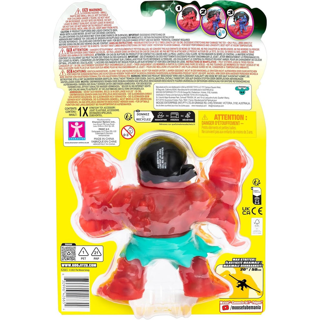 Heroes of Goo Jit Zu Goo Sea | Super Squishy, Goo Filled Toy Graplock Action Figure Hero Pack | with Color Changing Face That Reveals His