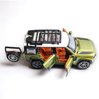RathaNova Play Land Rover Defender 1:22 Scale Die-Cast Remote Control Car with Smoke Effect, LED Lights, Opening Doors, USB Charging, Multicolor (Green Defend)