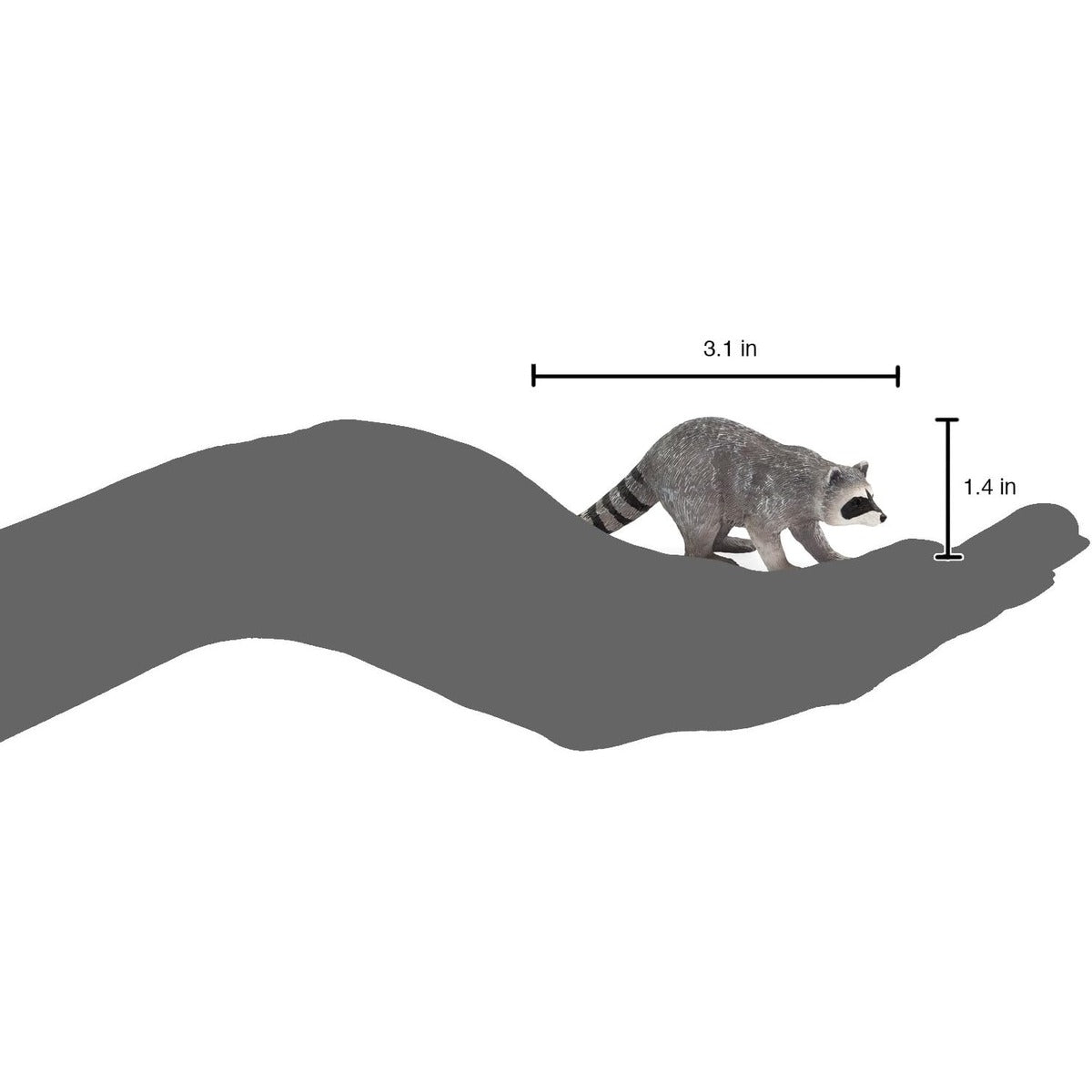 MOJO Racoon Realistic International Wildlife Hand Painted Toy Figurine