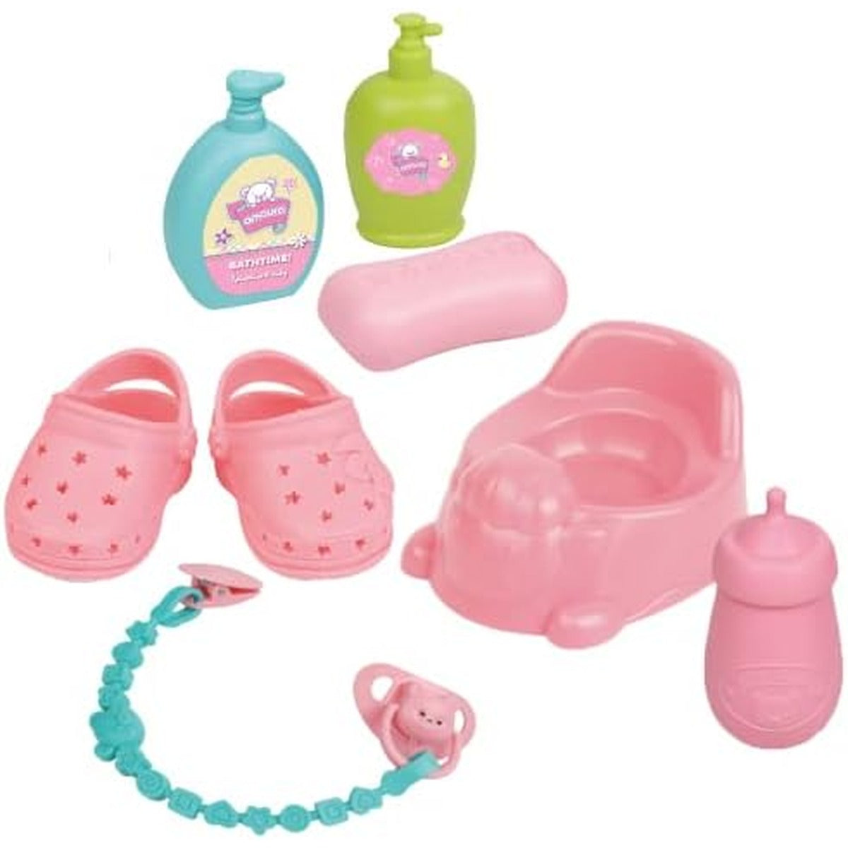 Toypro Hayati Girl Baby Amoura Value Doll Bathing Set, 14