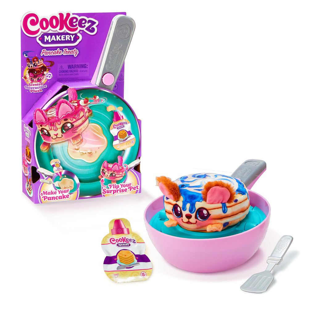 Cookeez Makery Pancake Treatz. Mix & Flip a Plush Best Friend! Place