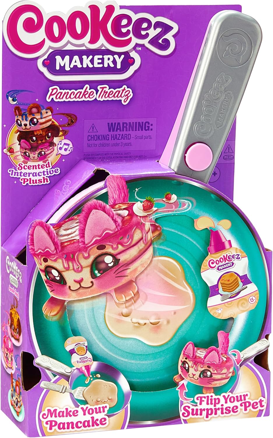 Cookeez Makery Pancake Treatz. Mix & Flip a Plush Best Friend! Place