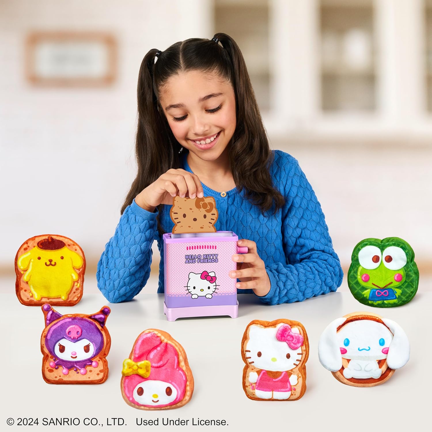 Cookeez Makery Hello Kitty and Friends Toasty Treatz Toaster | Squishy, Scented Plush Surprise | Pop-in-Bread, 6 Collectible 