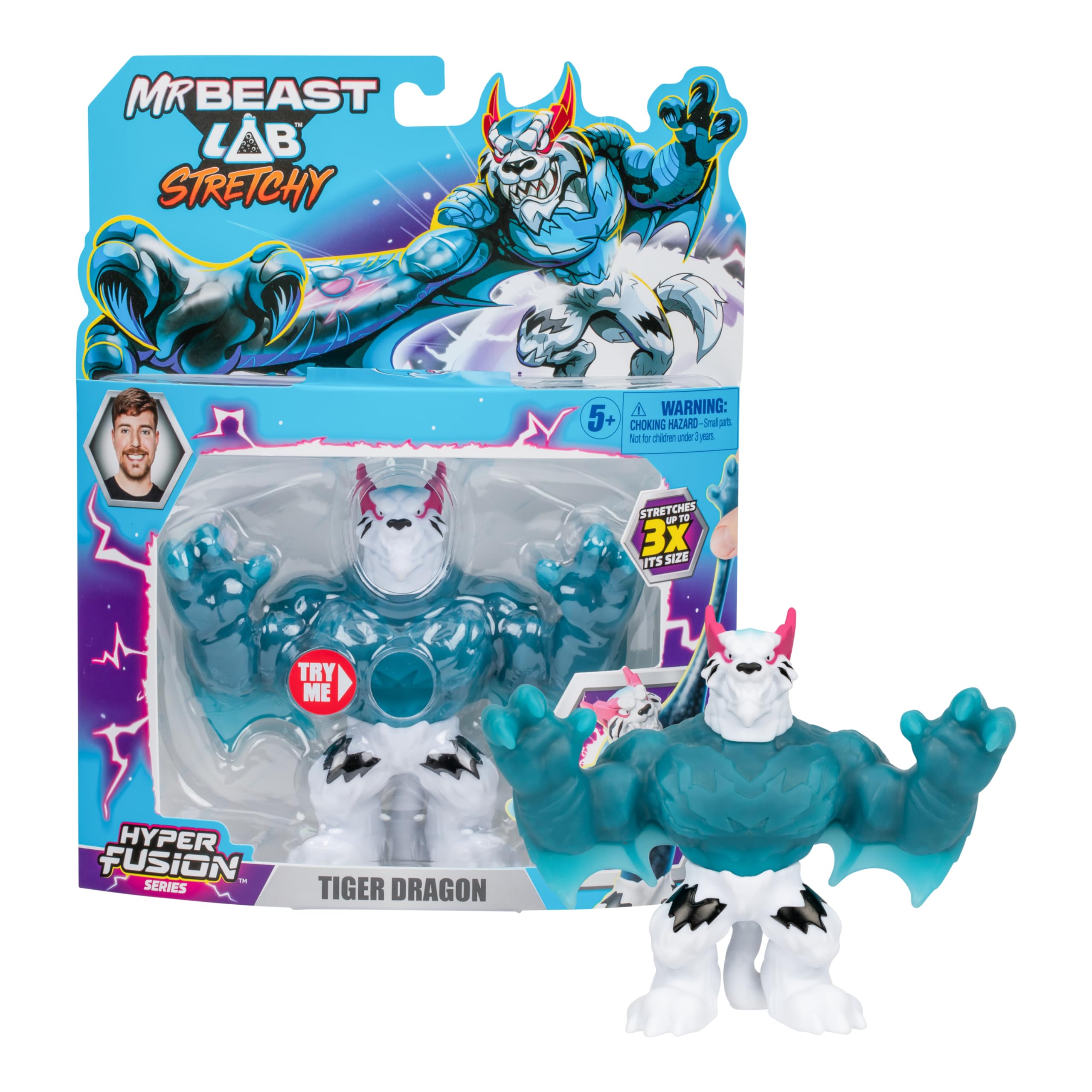 MrBeast Lab - Hyper Fusion Stretchy Hero, Tiger Dragon