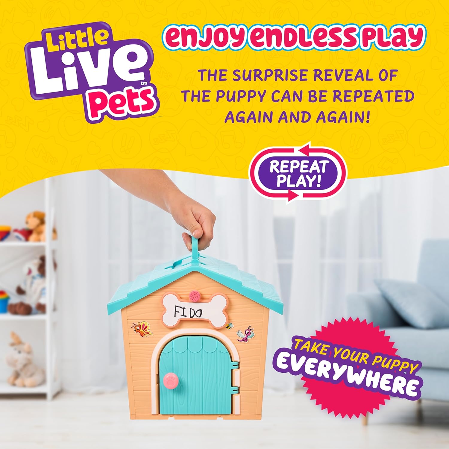 Little Live Pets My Puppy's Home Mini Playset, Orange