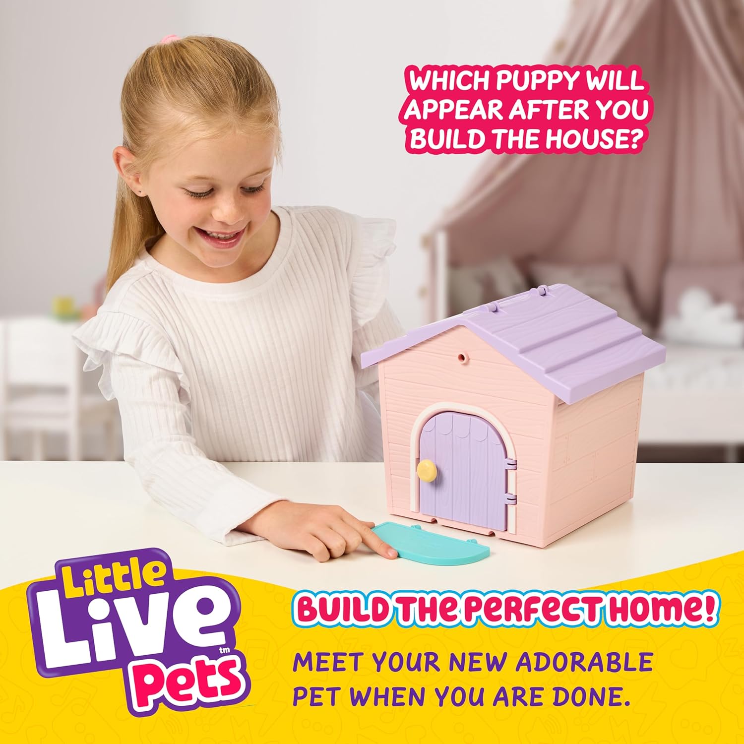 Little Live Pets My Puppy's Home Mini Playset, Pink