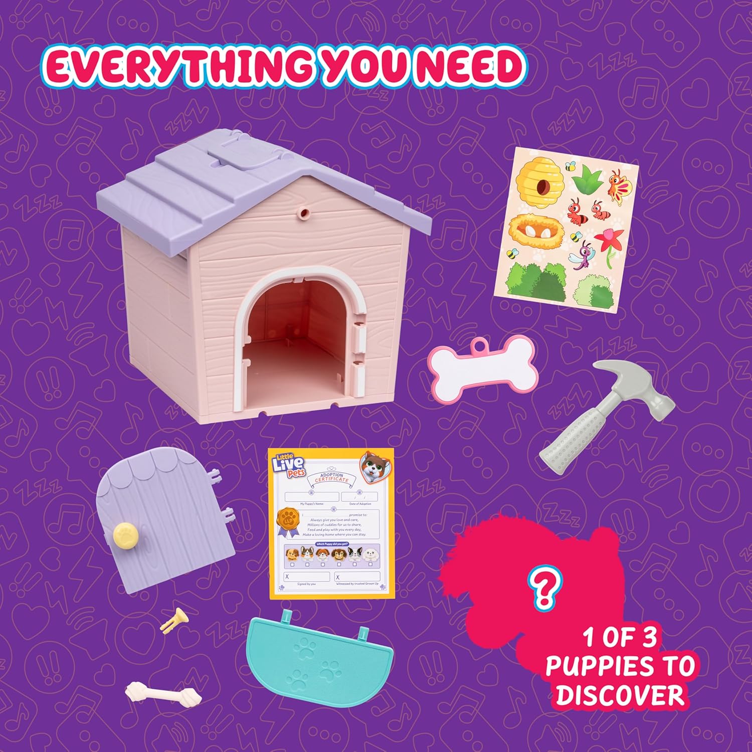 Little Live Pets My Puppy's Home Mini Playset, Pink