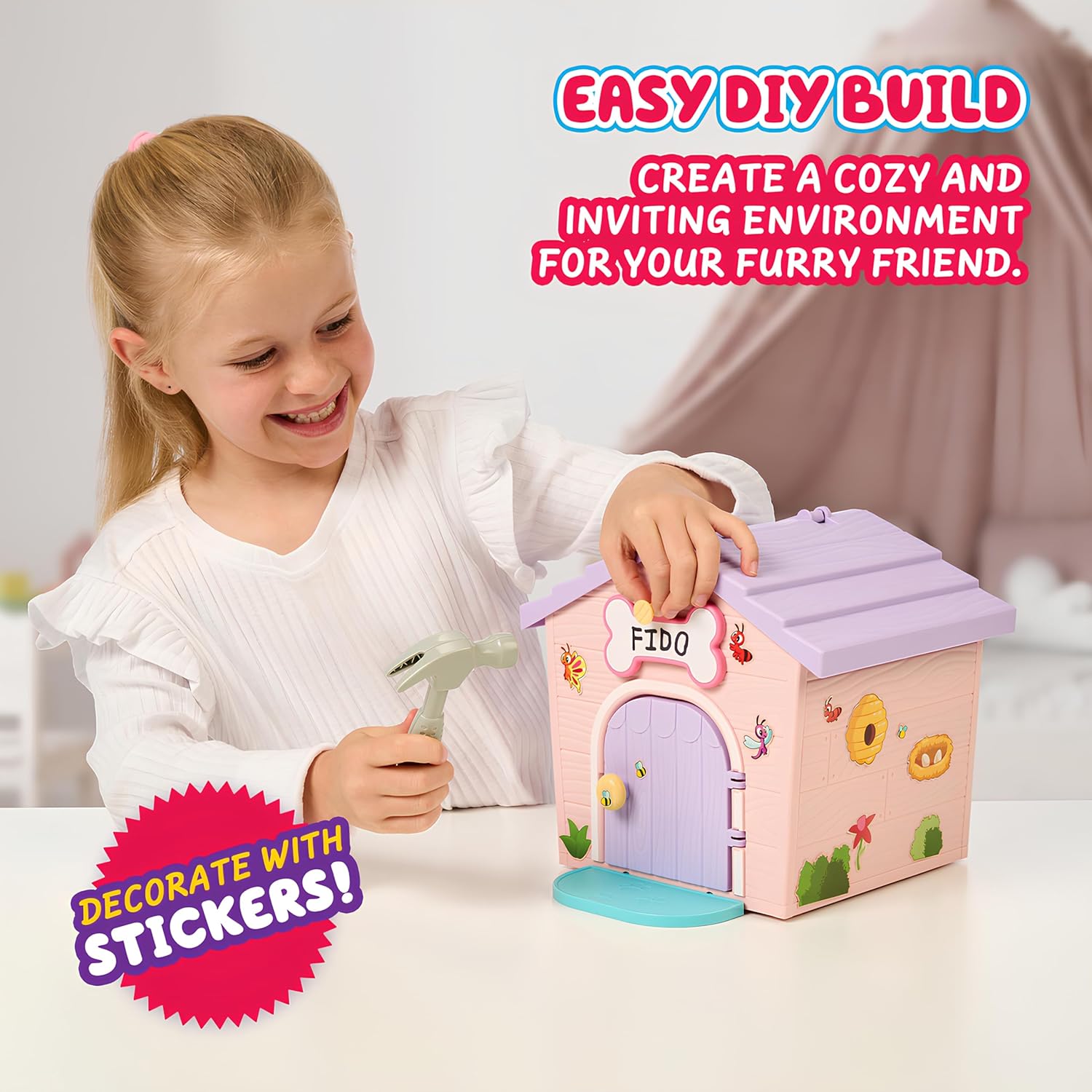 Little Live Pets My Puppy's Home Mini Playset, Pink