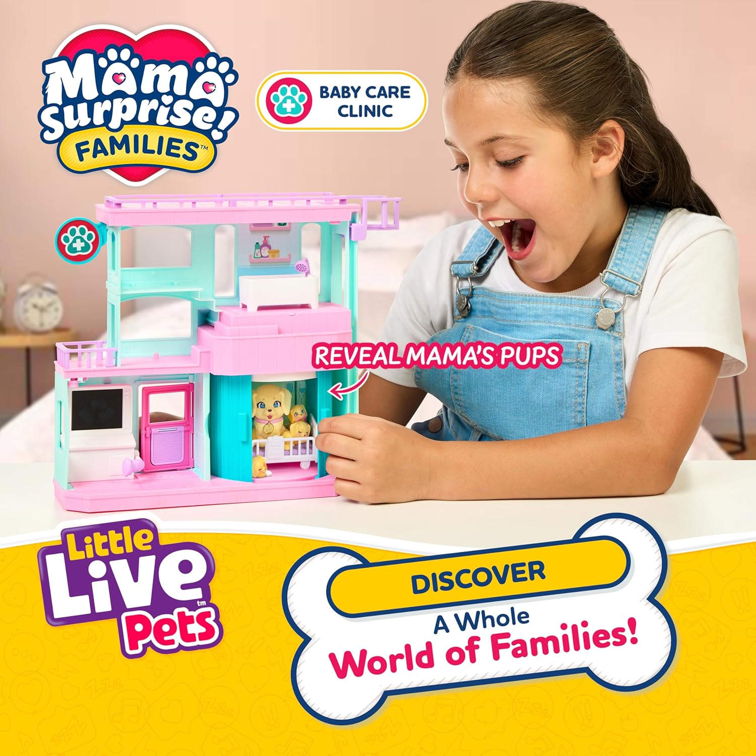 Little Live Pets Mama Surprise Families Pet Vet Playset