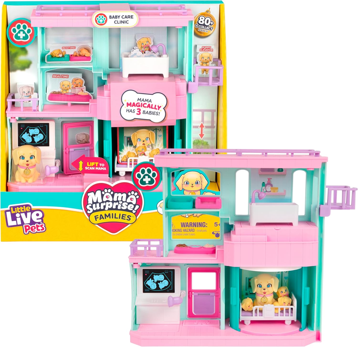 Little Live Pets Mama Surprise Families Pet Vet Playset