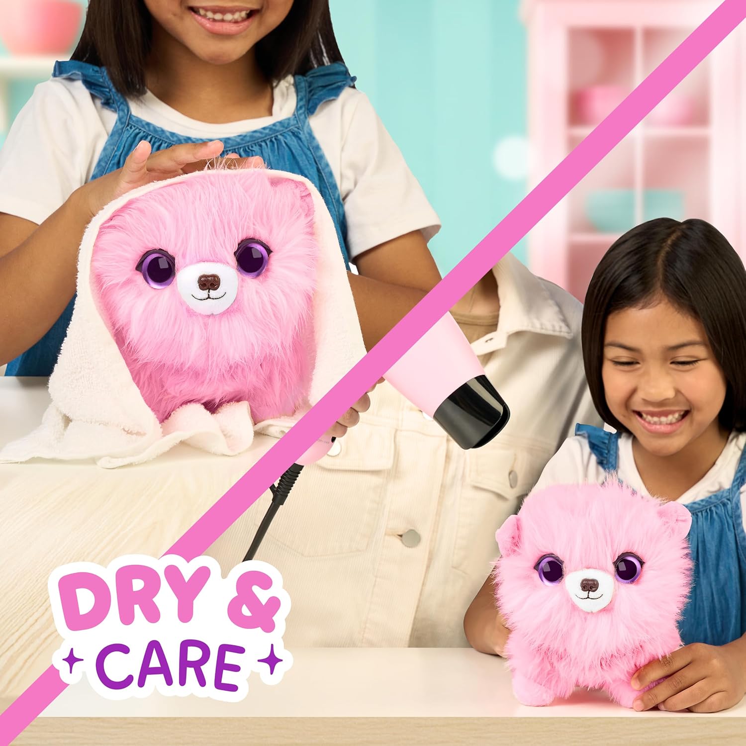 SCRUFFALUVS Pink Surprise Pet, Mystery Plush Toys