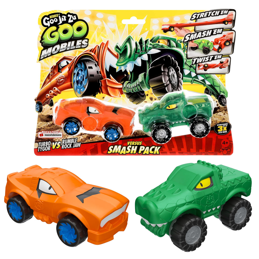 Heroes of Goo Jit Zu Goo Mobiles Versus Pack Turbo Tygor VS Rumble Rock