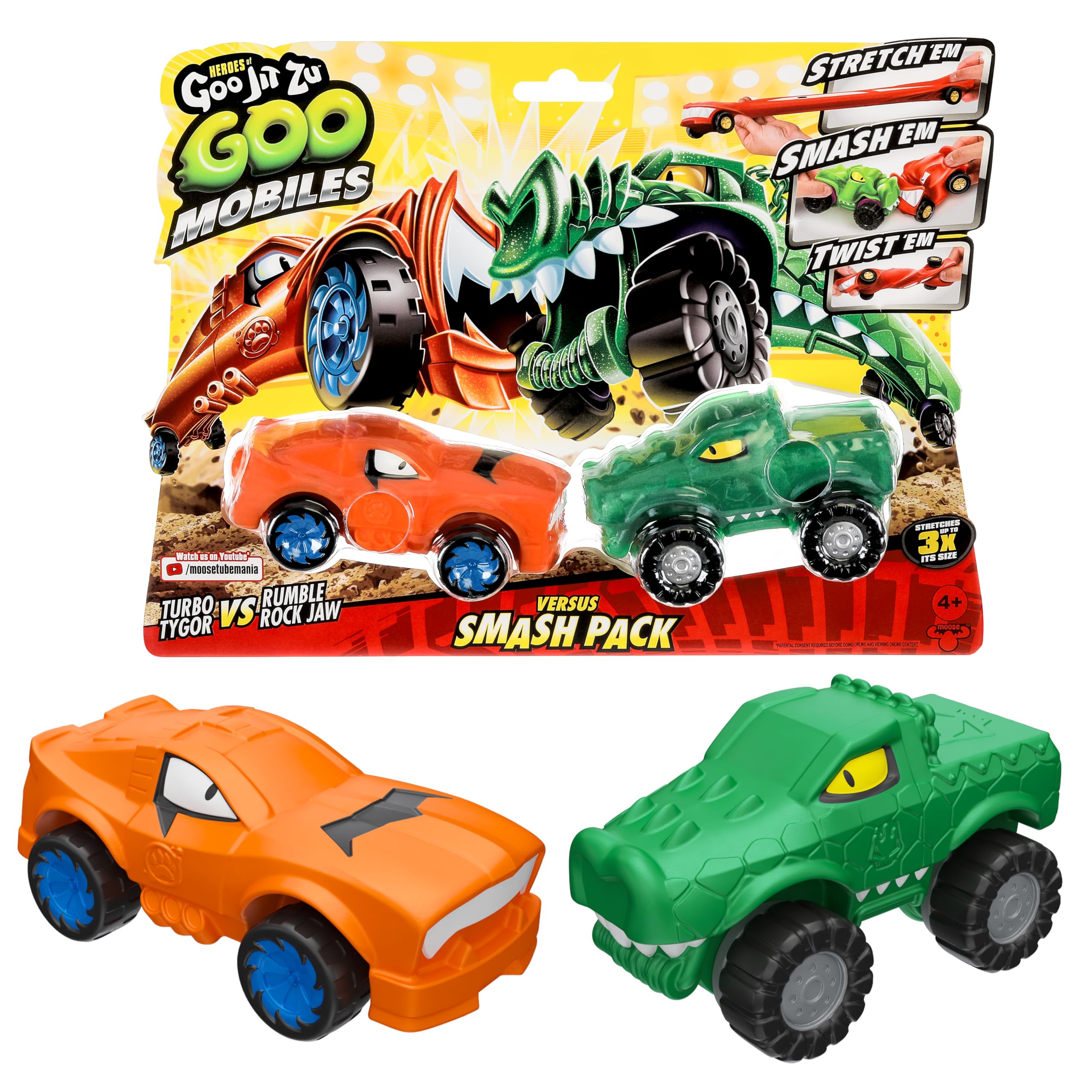 Heroes of Goo Jit Zu Goo Mobiles Versus Pack Turbo Tygor VS Rumble Rock