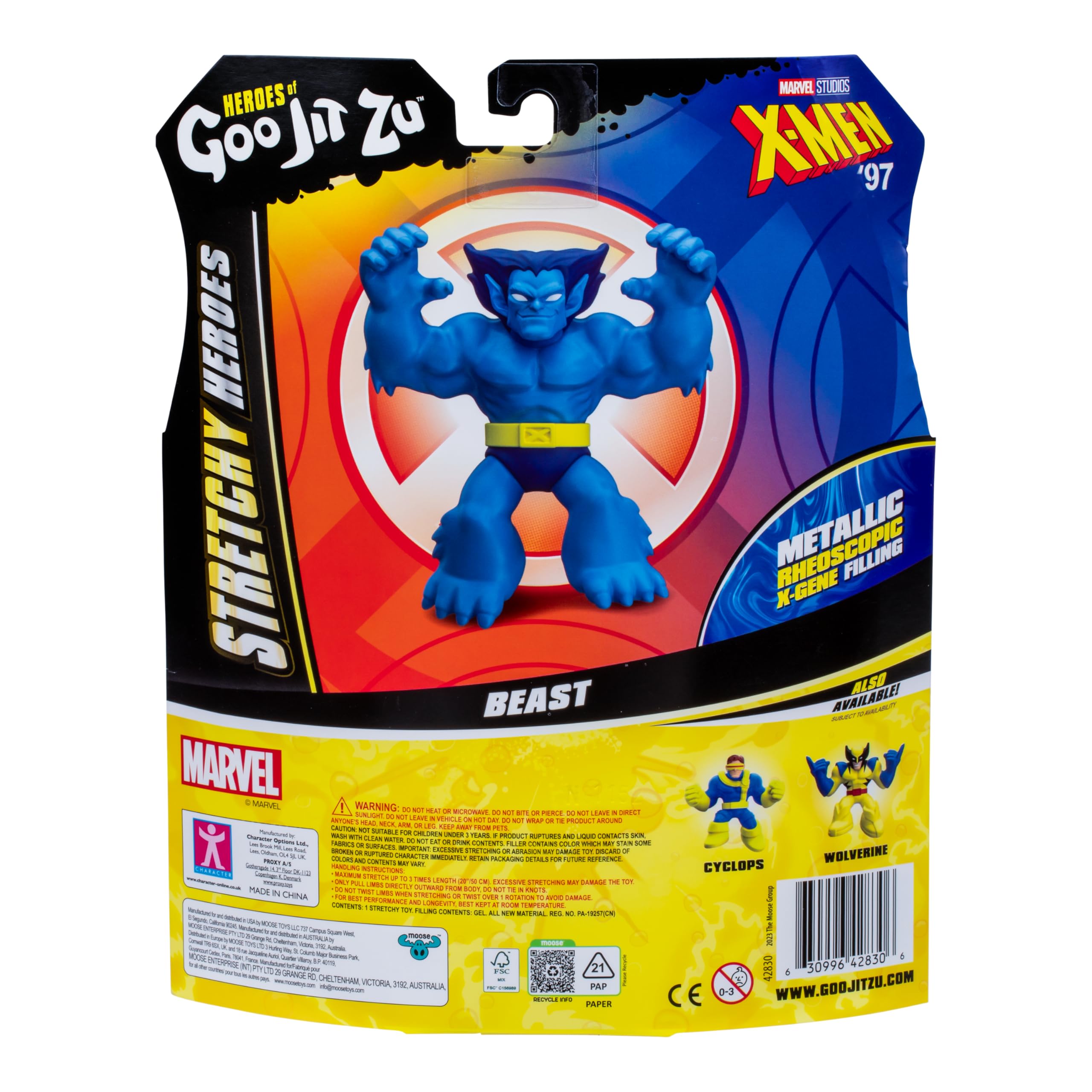 Heroes of Goo Jit Zu Marvel Studios X-Men '97 Beast Stretchy Action Figure