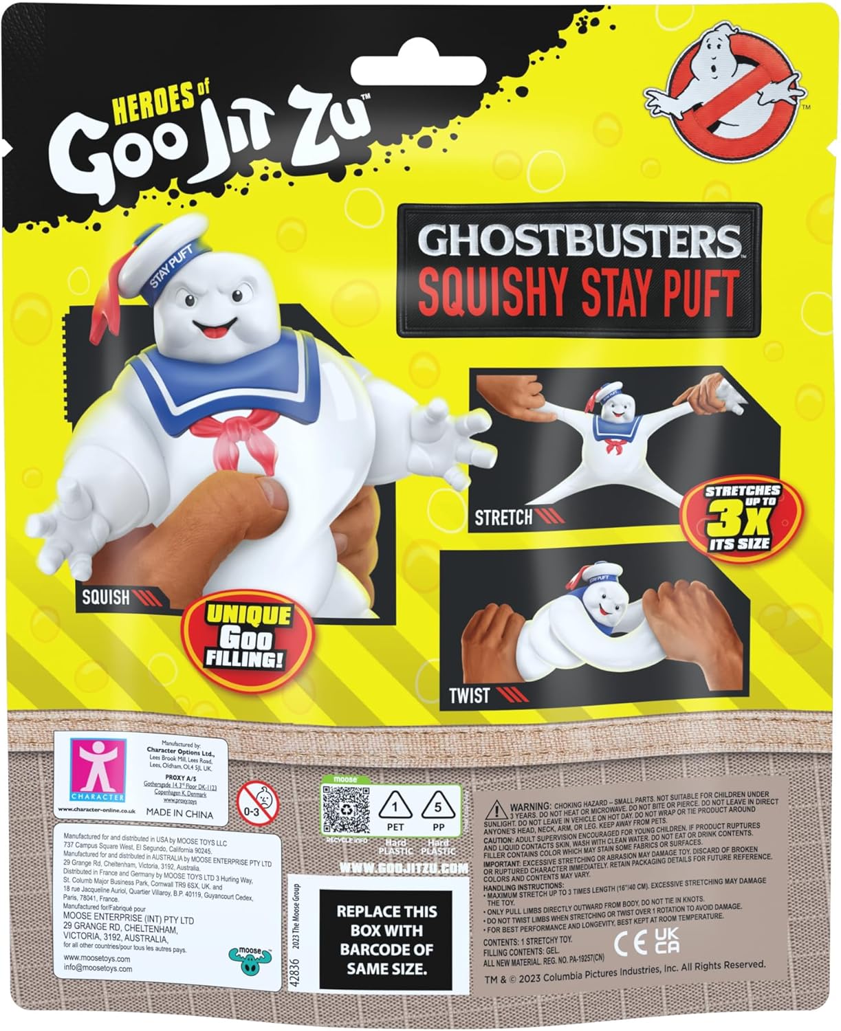 Heroes of Goo Jit Zu Ghostbusters Squishy Stay Puft Figure