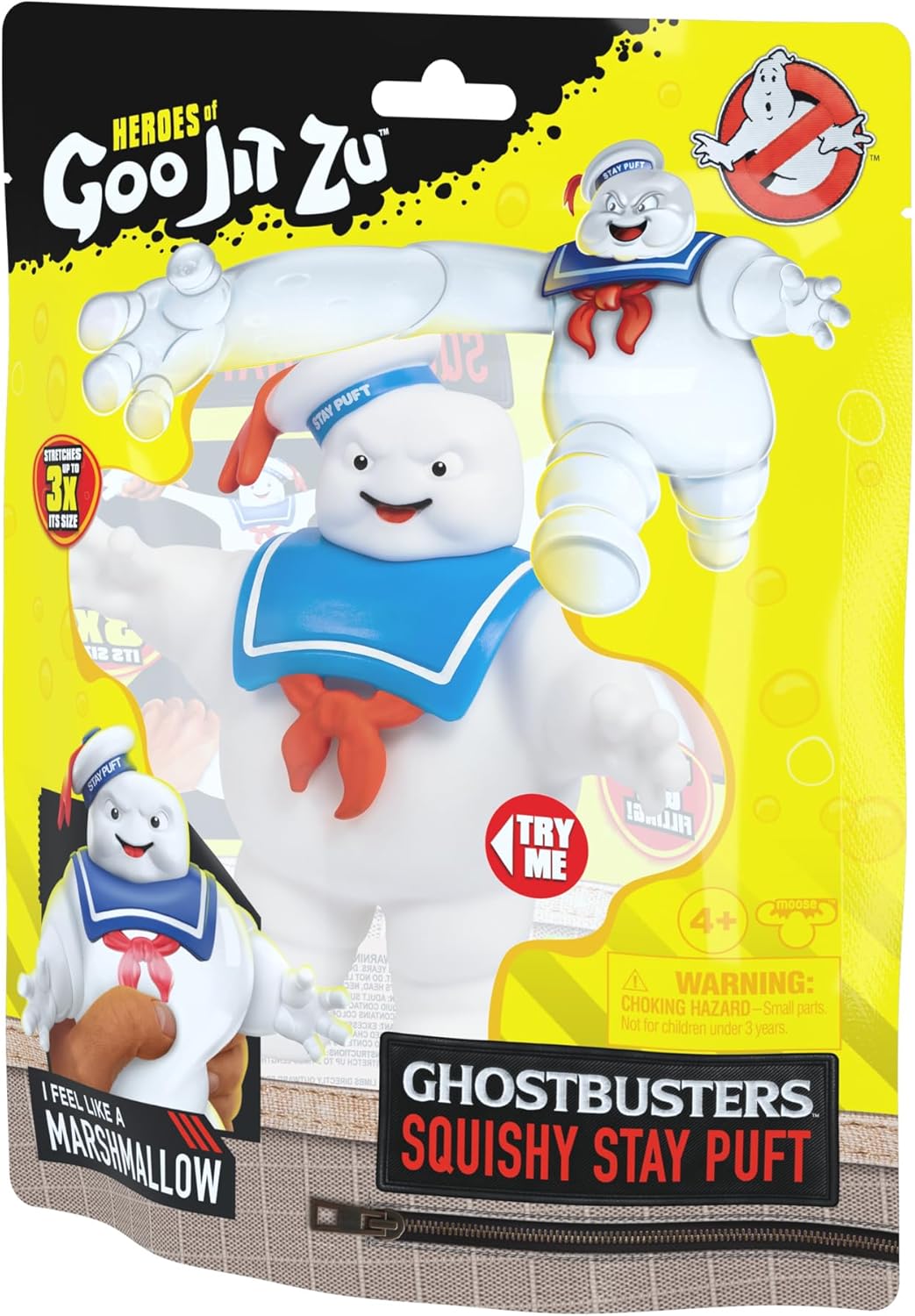 Heroes of Goo Jit Zu Ghostbusters Squishy Stay Puft Figure