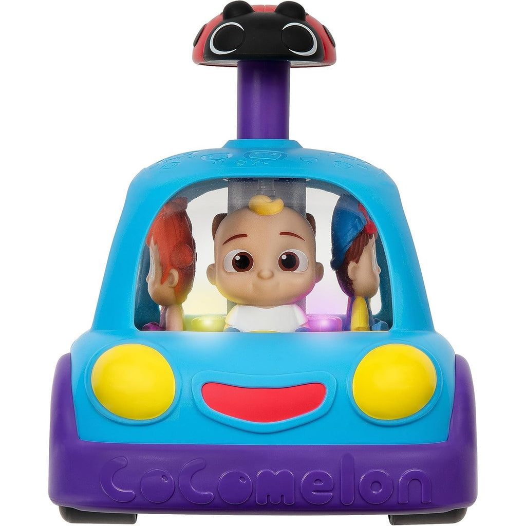 CoComelon Push 'N Sing - Coche familiar interactivo musical iluminado, personajes favoritos de los fanáticos y clips de canción, juguetes para niños pequeños y preescolares