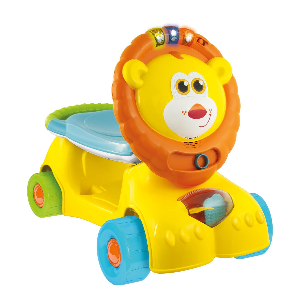 WinFun 3 In 1 Lion Ride On Scooter, Yellow/Blue