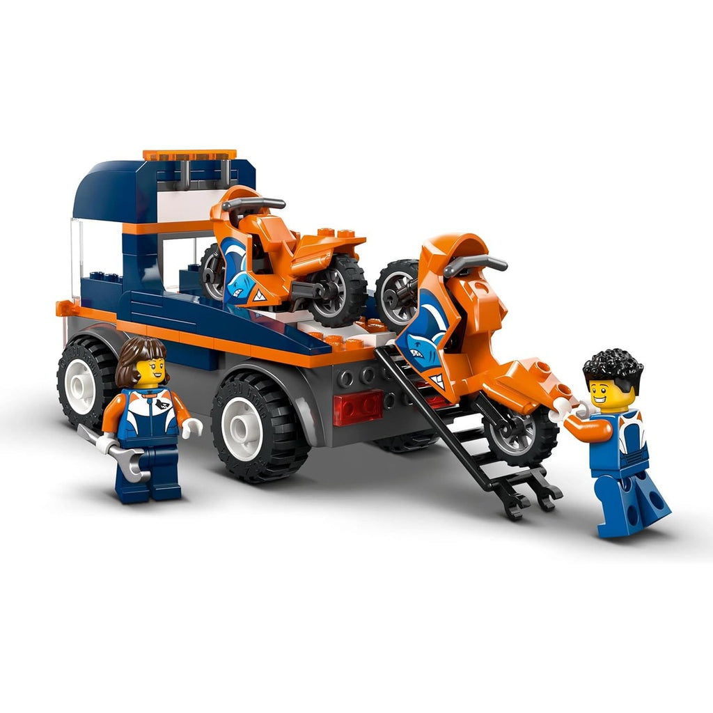Lego 60491 City Motorcycle Transport Car Toy, Birthday Gift