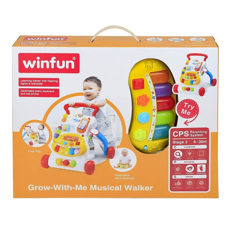 Winfun Grow with me Musical Walker