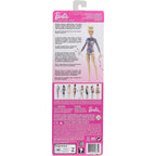 Barbie Rhythmic Gymnast Blonde Doll (12-in/30.40-cm) with Colorful Metallic Leotard, 2 Clubs & Ribbon Accessory, Great Gift f