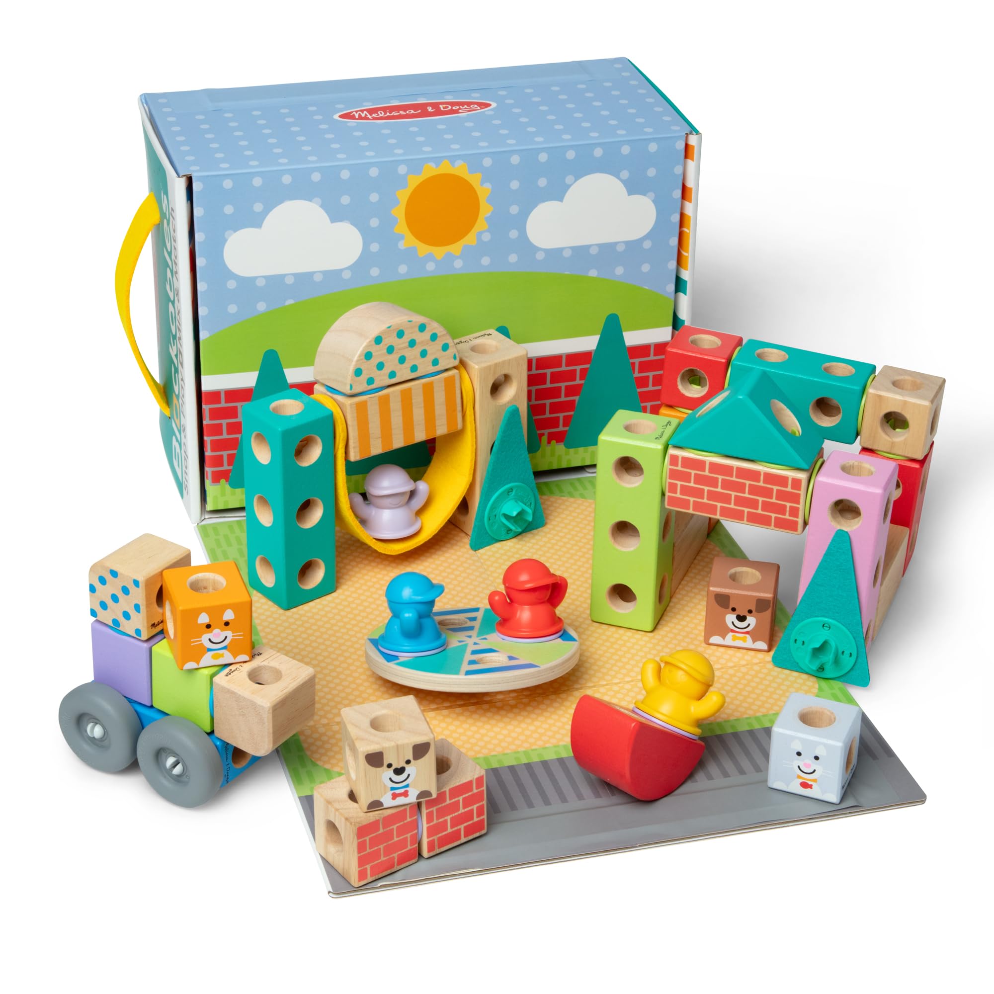 Melissa & Doug Blockables™ Town Snap and Play