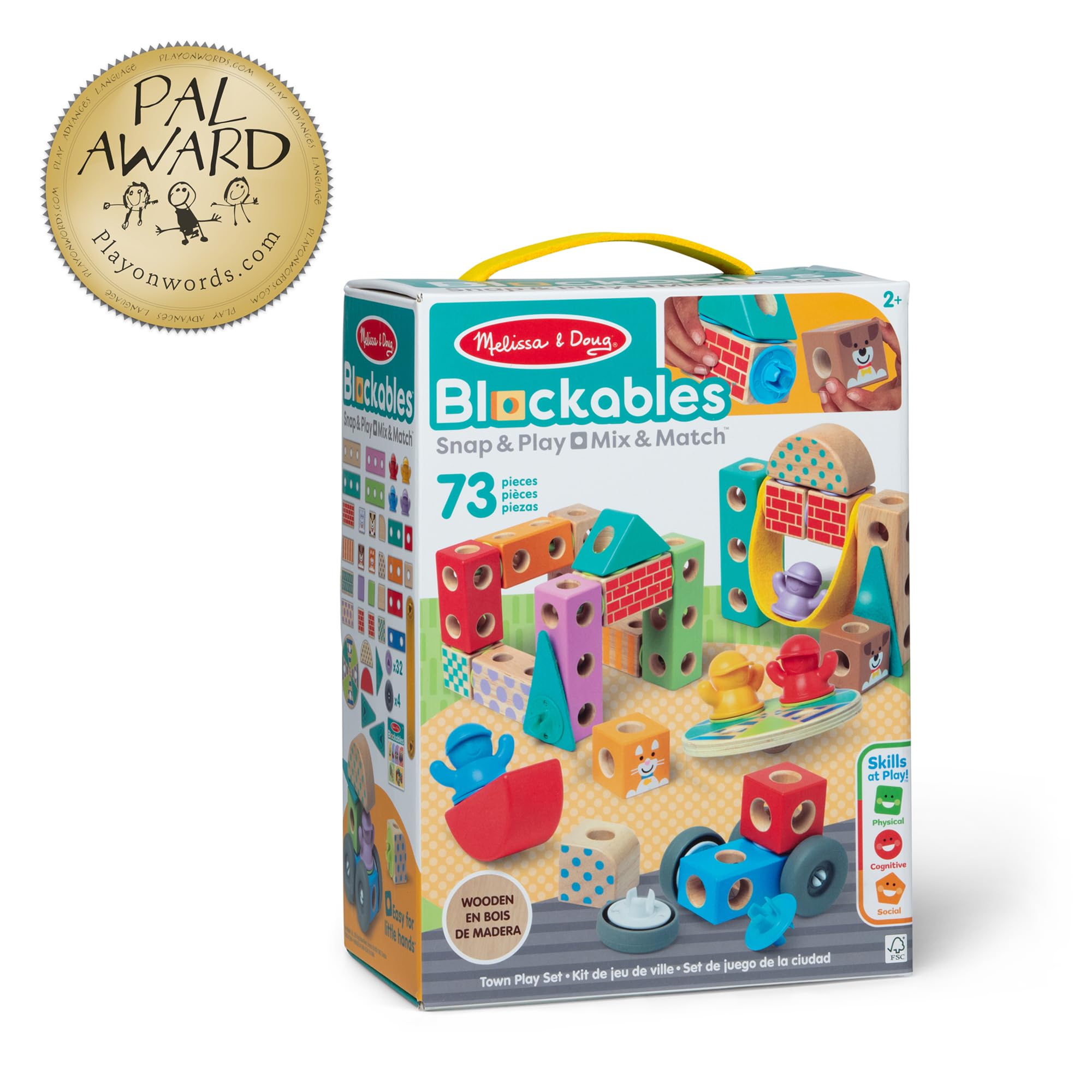 Melissa & Doug Blockables™ Town Snap and Play