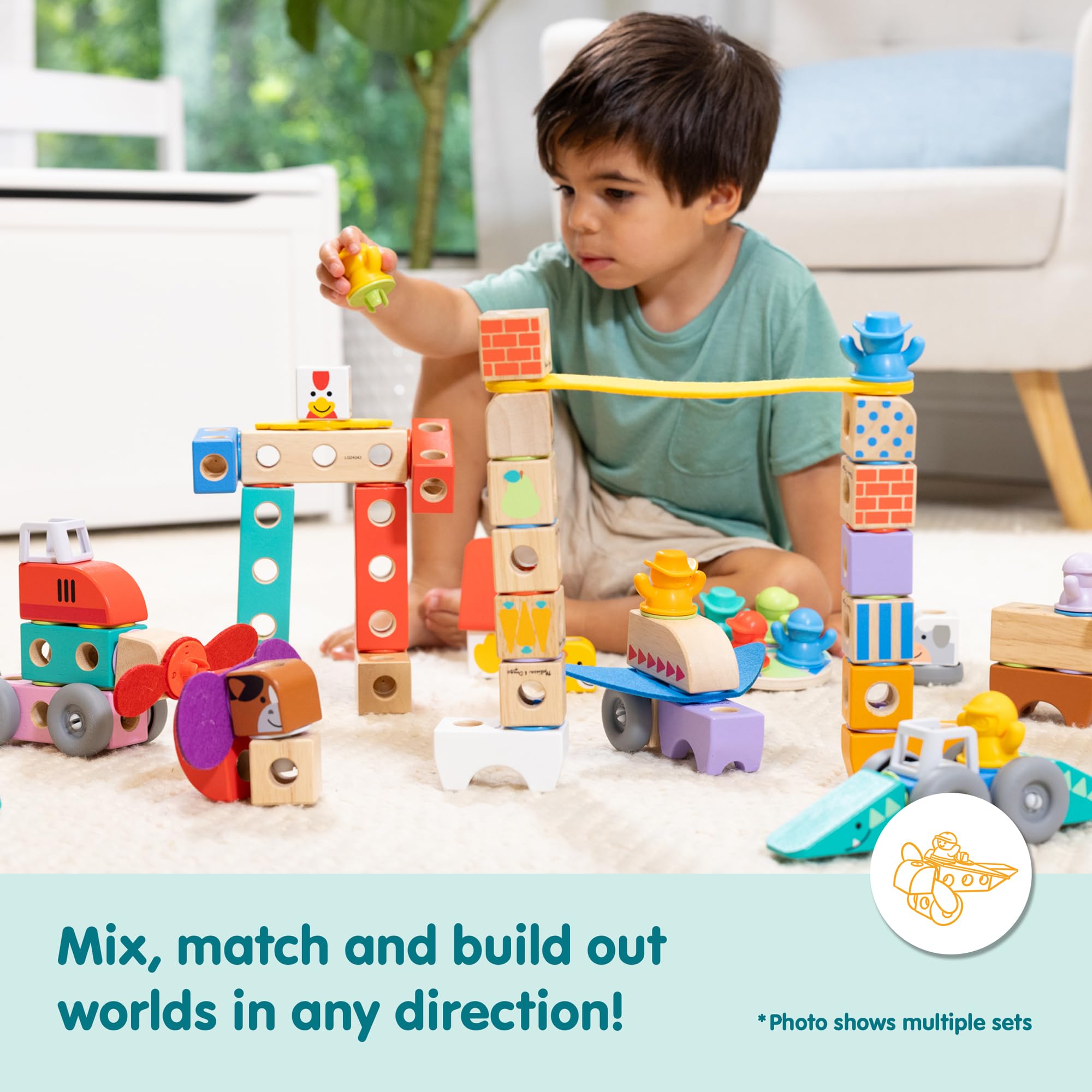 Melissa & Doug Blockables™ Town Snap and Play