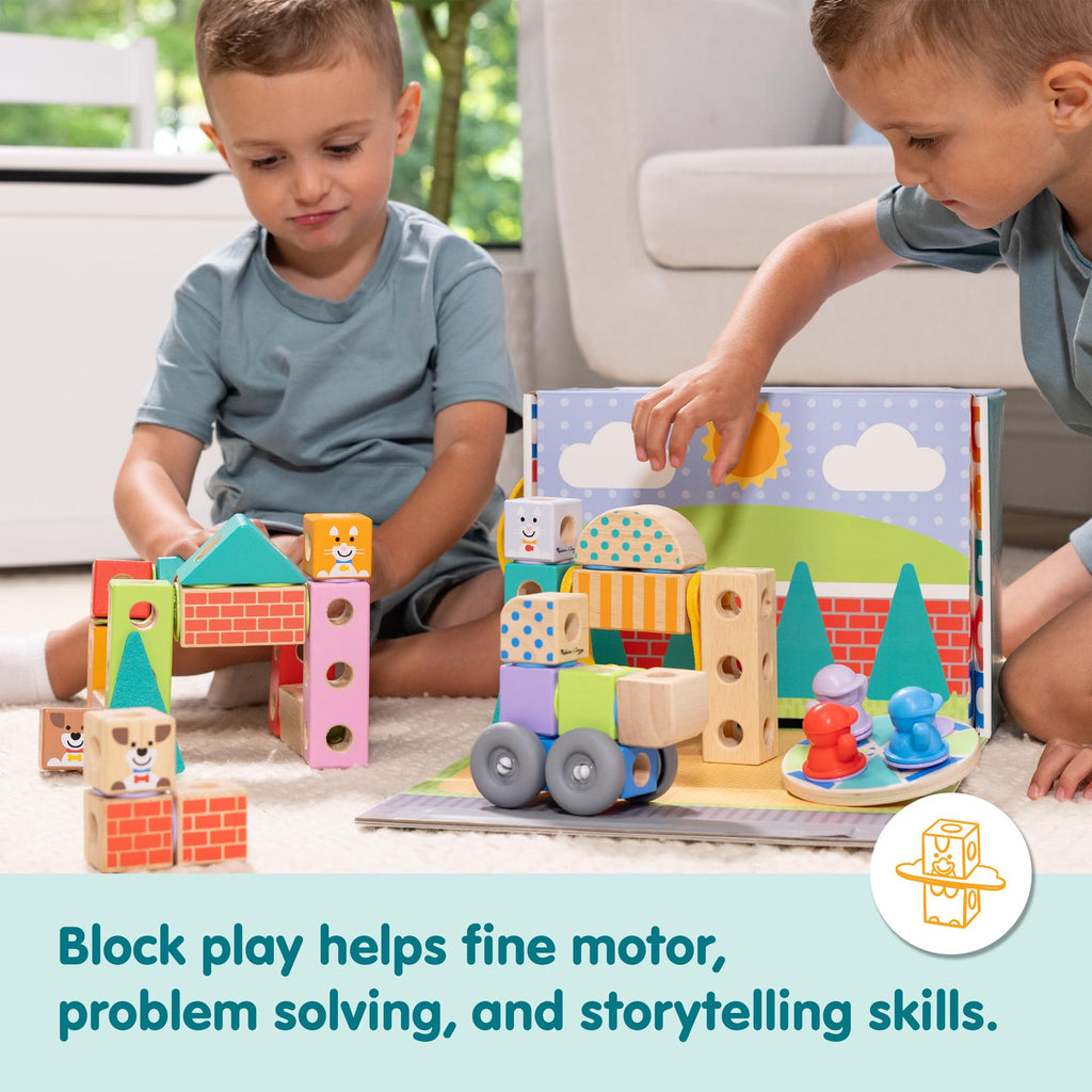 Melissa & Doug Blockables™ Town Snap and Play
