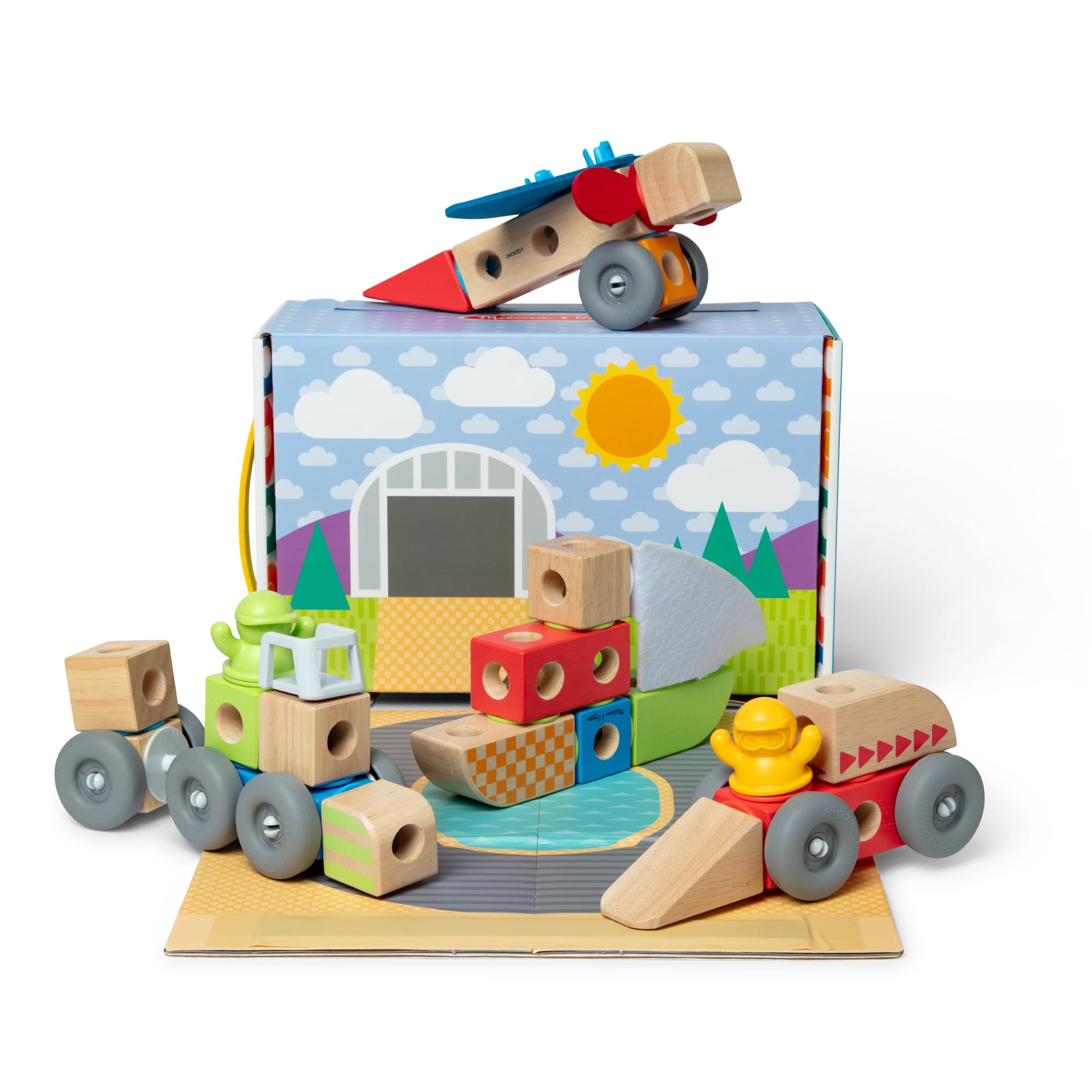Melissa & Doug Blockables™ Vehicles Snap and Play
