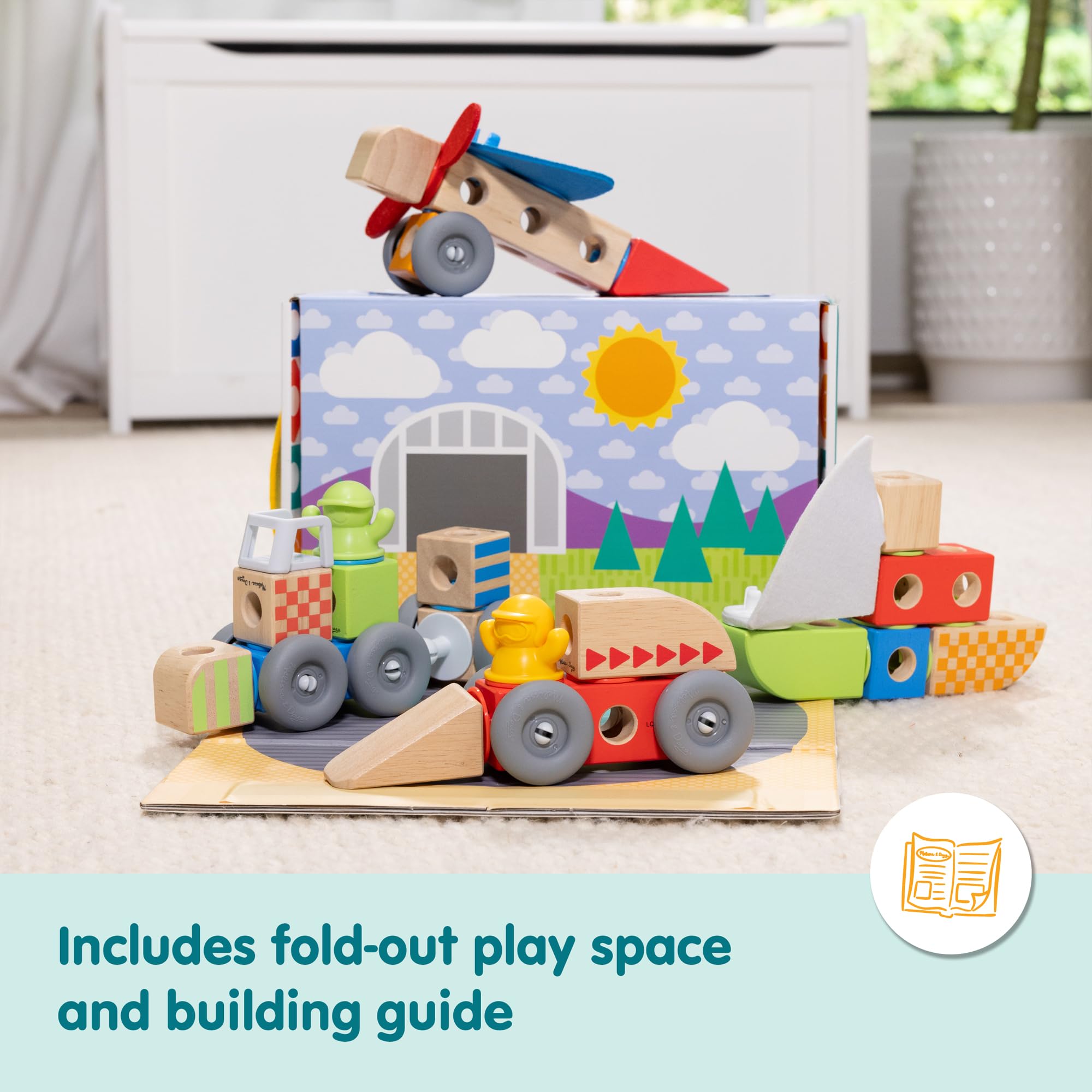 Melissa & Doug Blockables™ Vehicles Snap and Play
