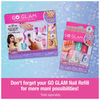 Cool Maker, GO GLAM Studio Nail Kit, Style 200 Nails, 4 Designs, 2 Polish Applicators & Mask (Packaging May Vary), Arts and C