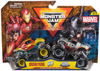 Monster Jam - Twin Pack Original Monster Trucks Marvel Superhero Design