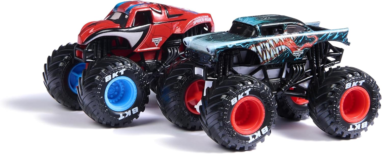 Monster Jam - Twin Pack Original Monster Trucks Marvel Superhero Design