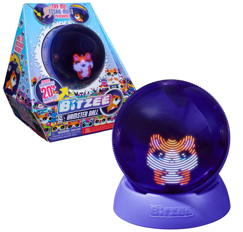 Bitzee, Hamster Ball Interactive Toy with Over 20 Hamsters Inside, Rolls and Reacts to Touch, Digital Pet Kids Toys for Girls
