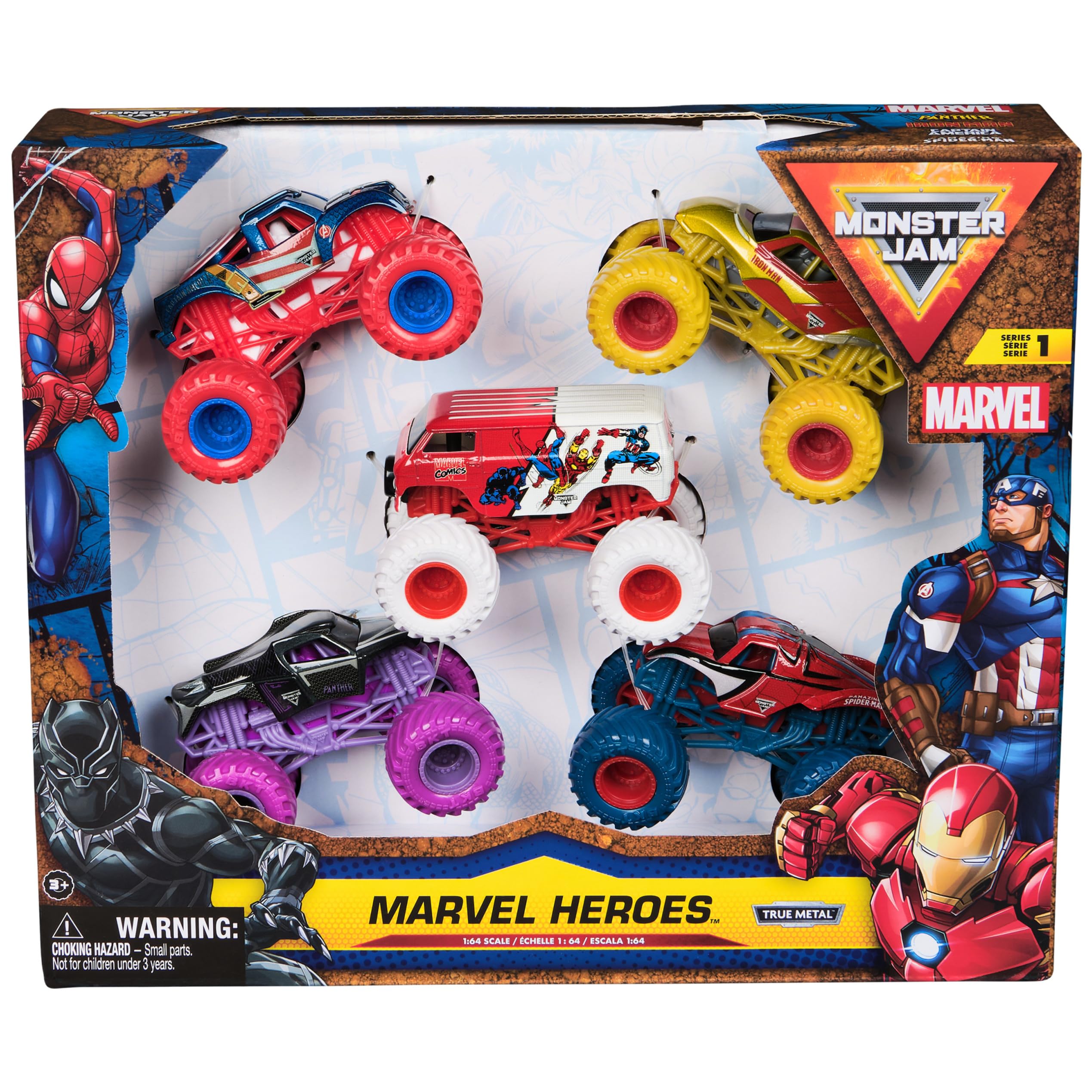 Monster Jam Toy Vehicle Truck 1to64 Die Cast Marvel I