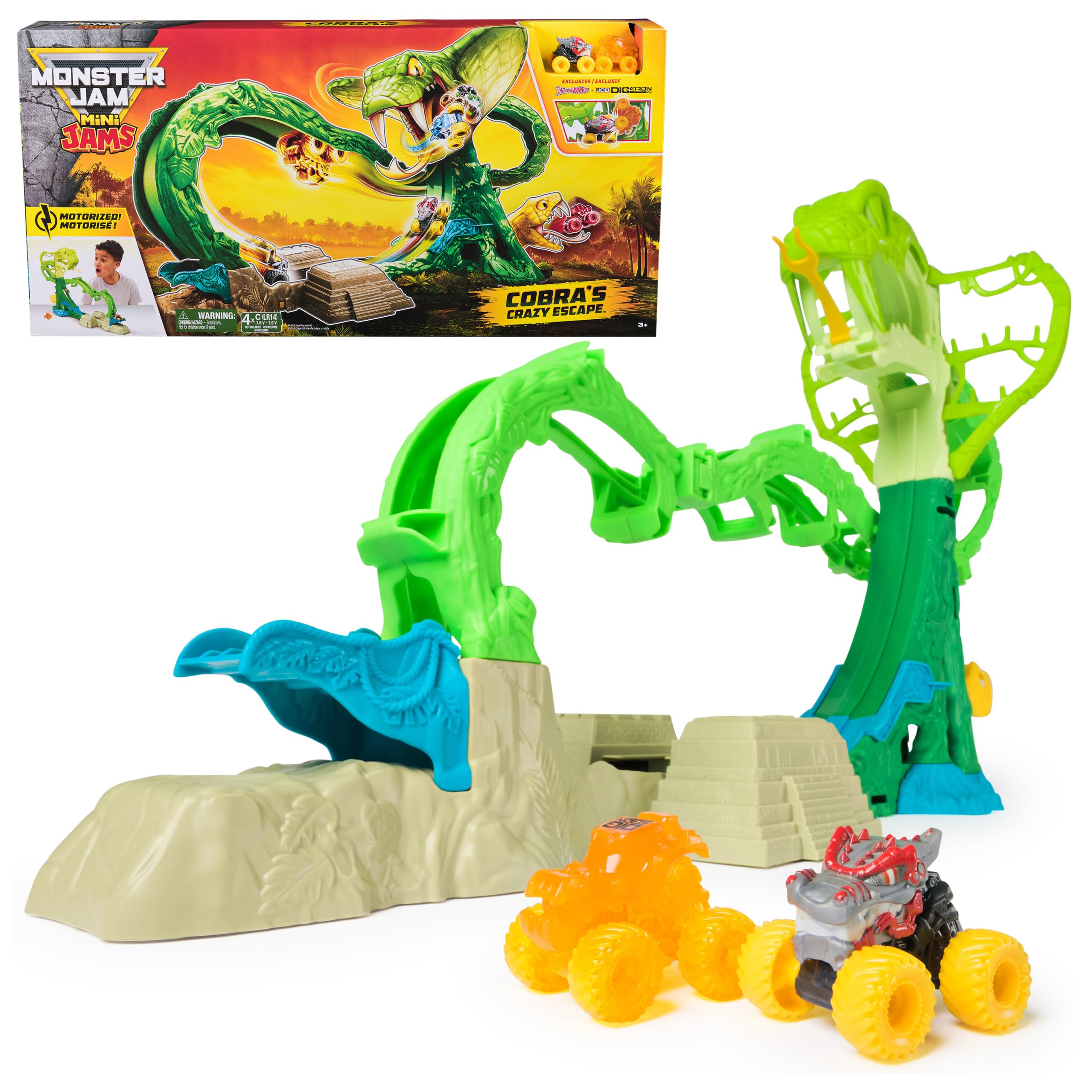 Monster Jam Mini Cobra Booster Playset