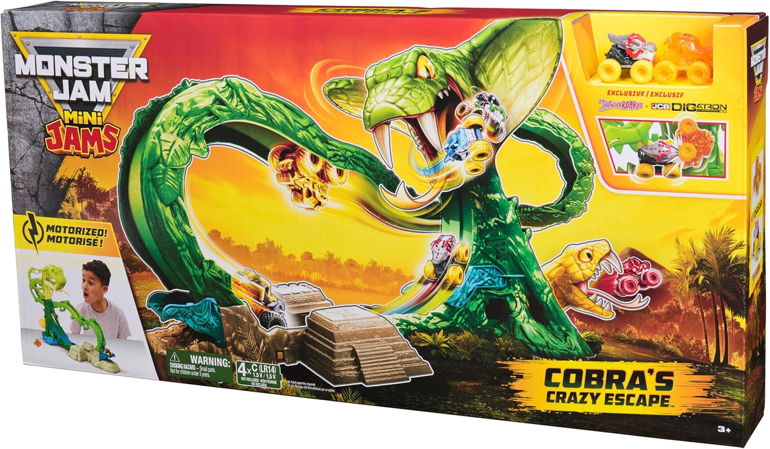 Monster Jam Mini Cobra Booster Playset