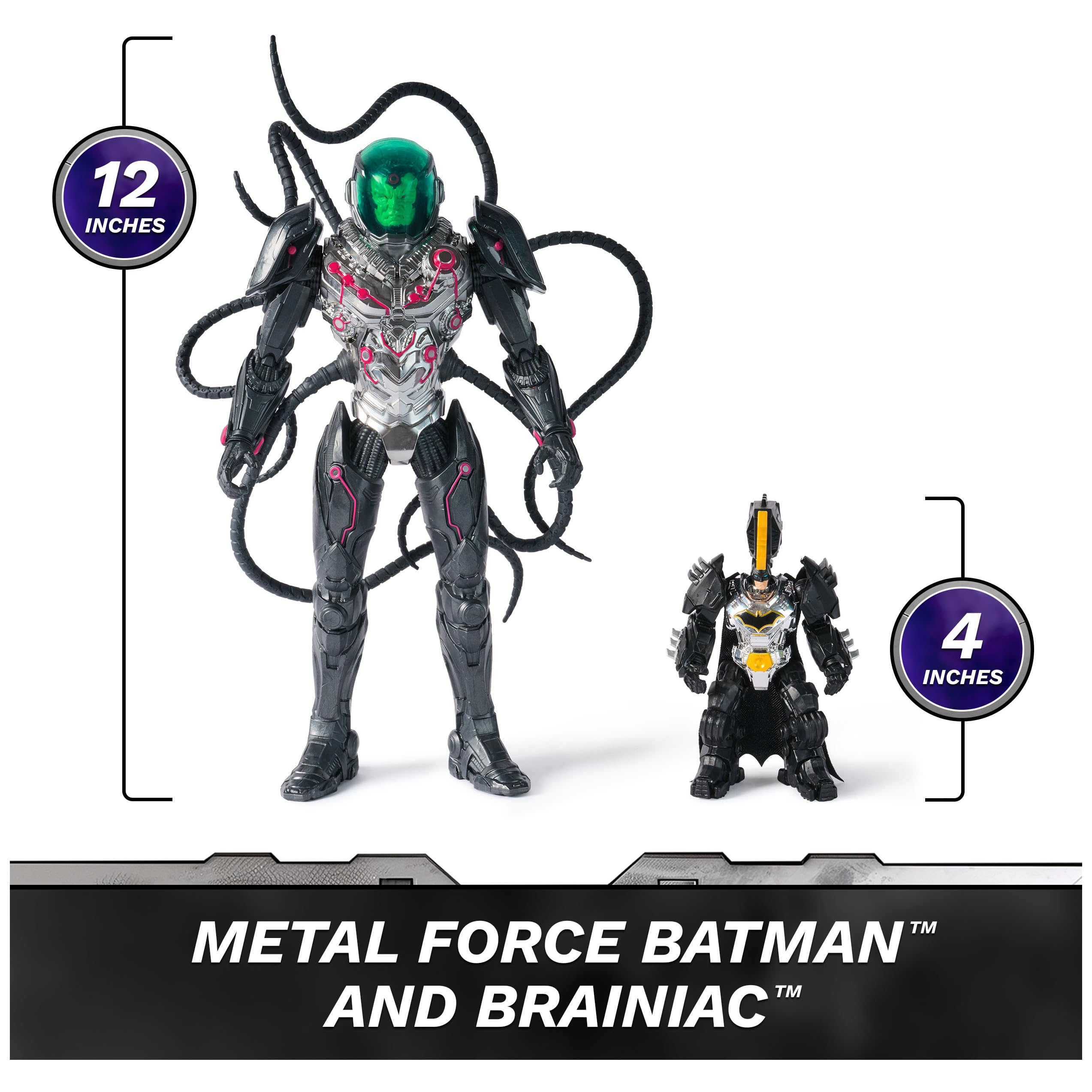 DC Comics, Metal Force Brainiac vs. Batman Action Figure Pack