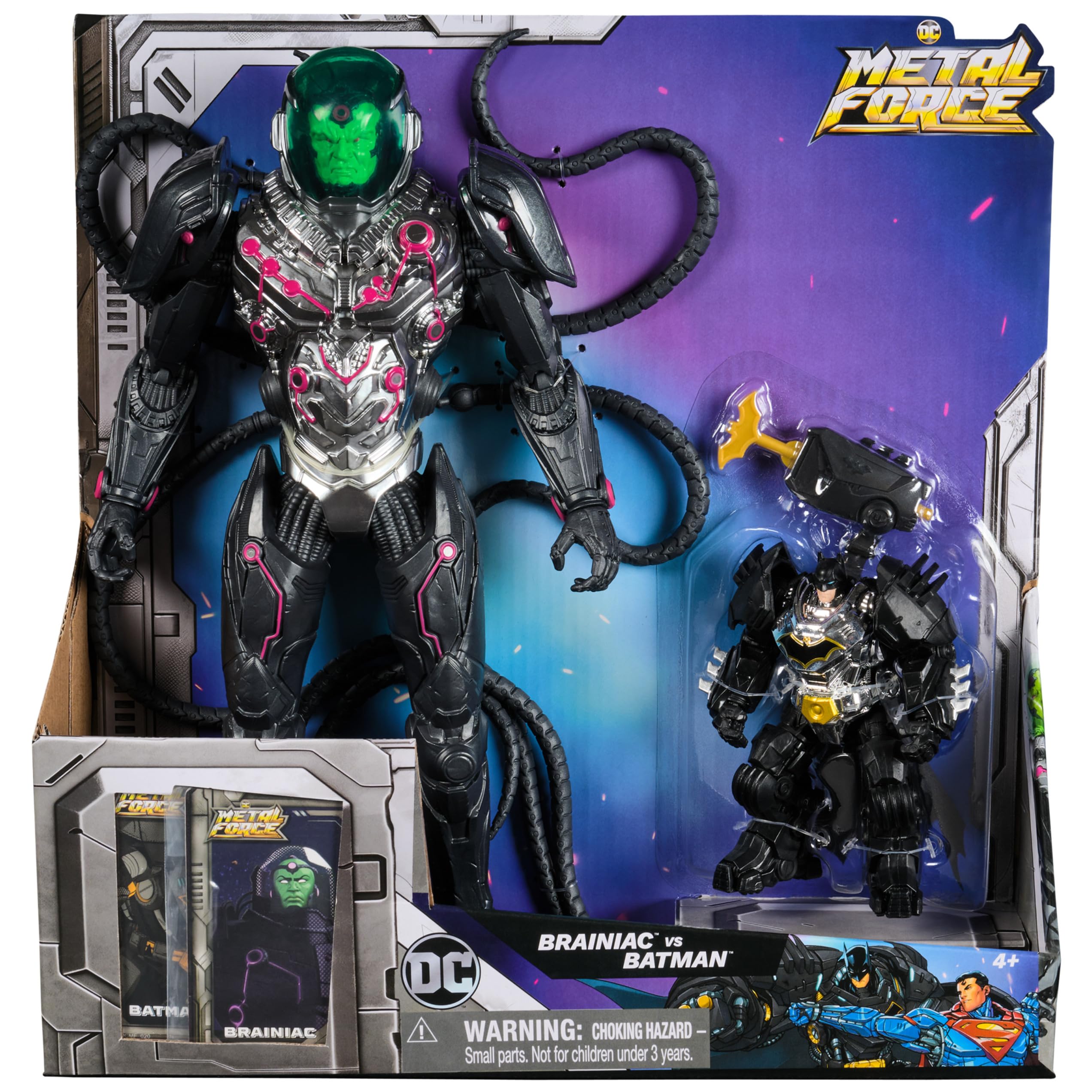 DC Comics, Metal Force Brainiac vs. Batman Action Figure Pack