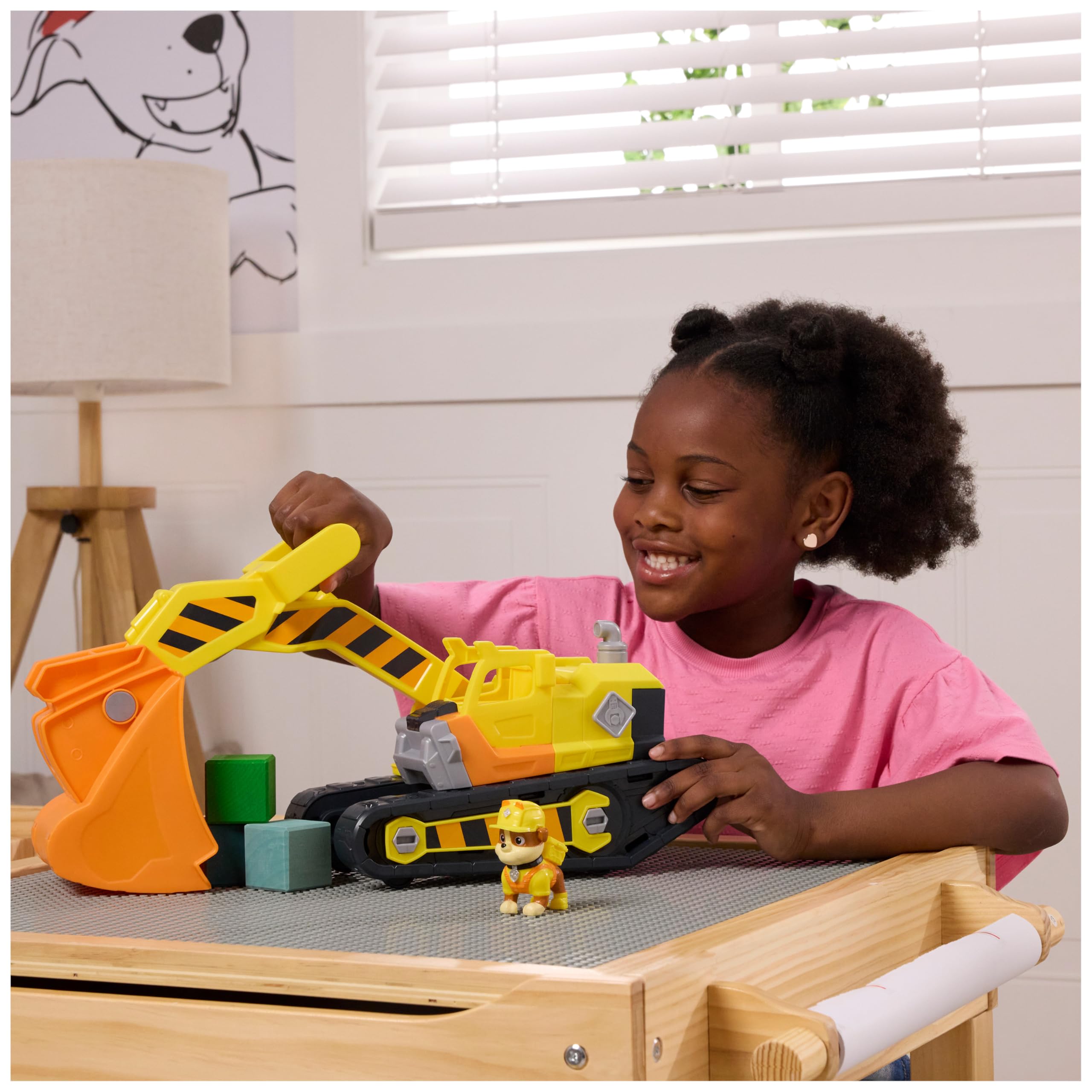 Rubble Team Ultimate Rubble Excavator Toy Vehicle with Action Figure