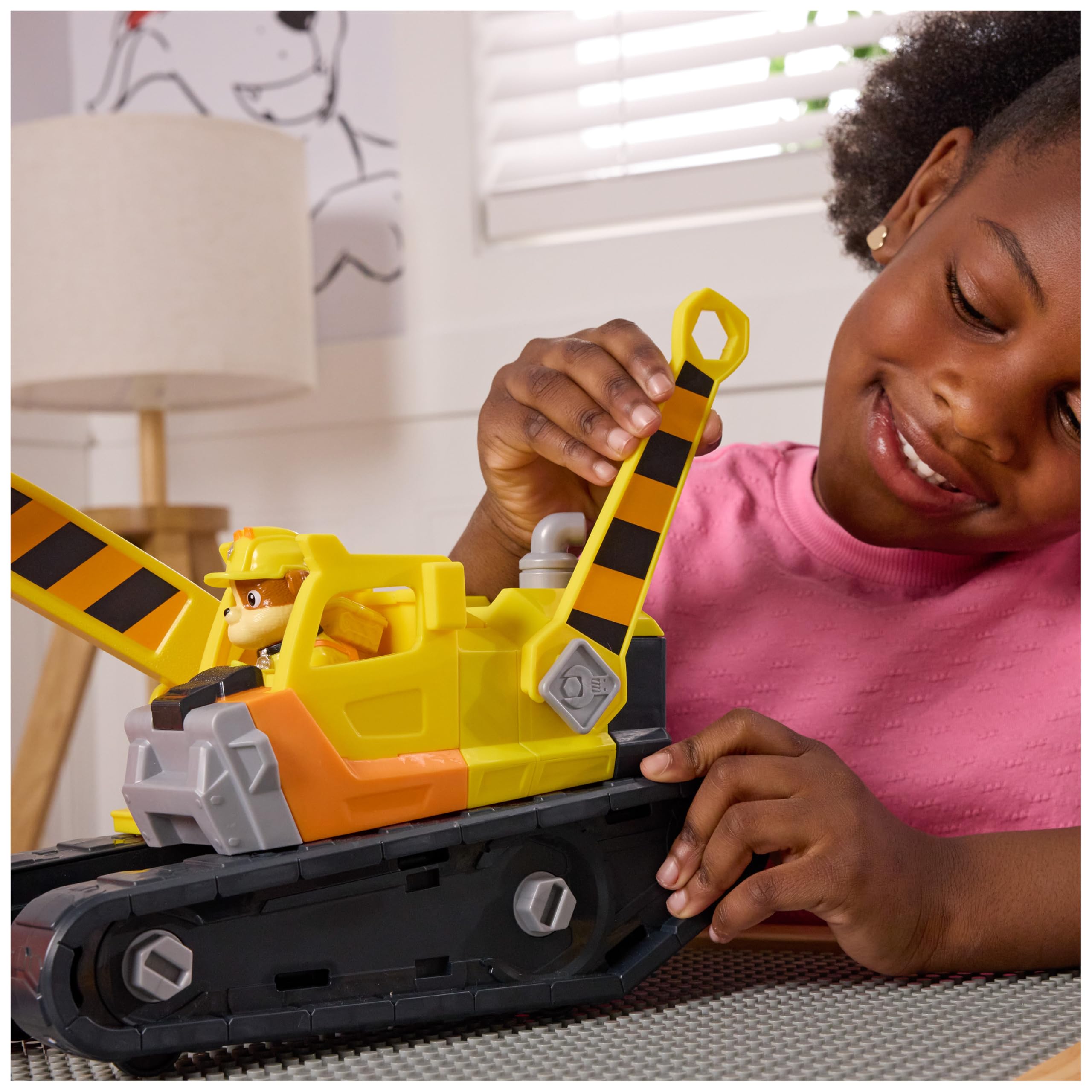 Rubble Team Ultimate Rubble Excavator Toy Vehicle with Action Figure