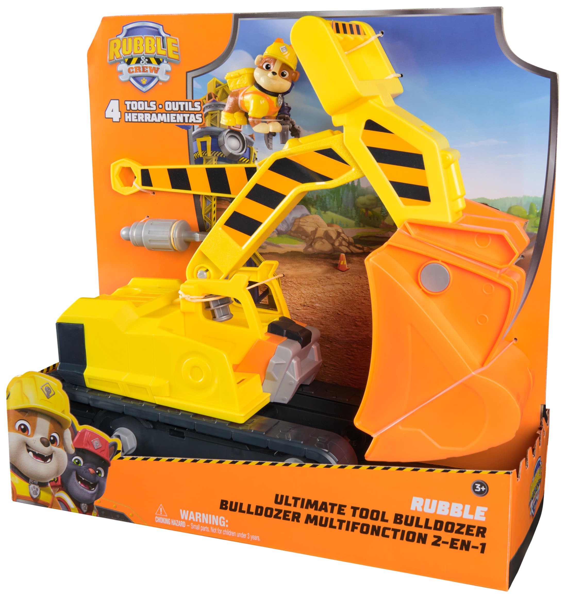 Rubble Team Ultimate Rubble Excavator Toy Vehicle with Action Figure