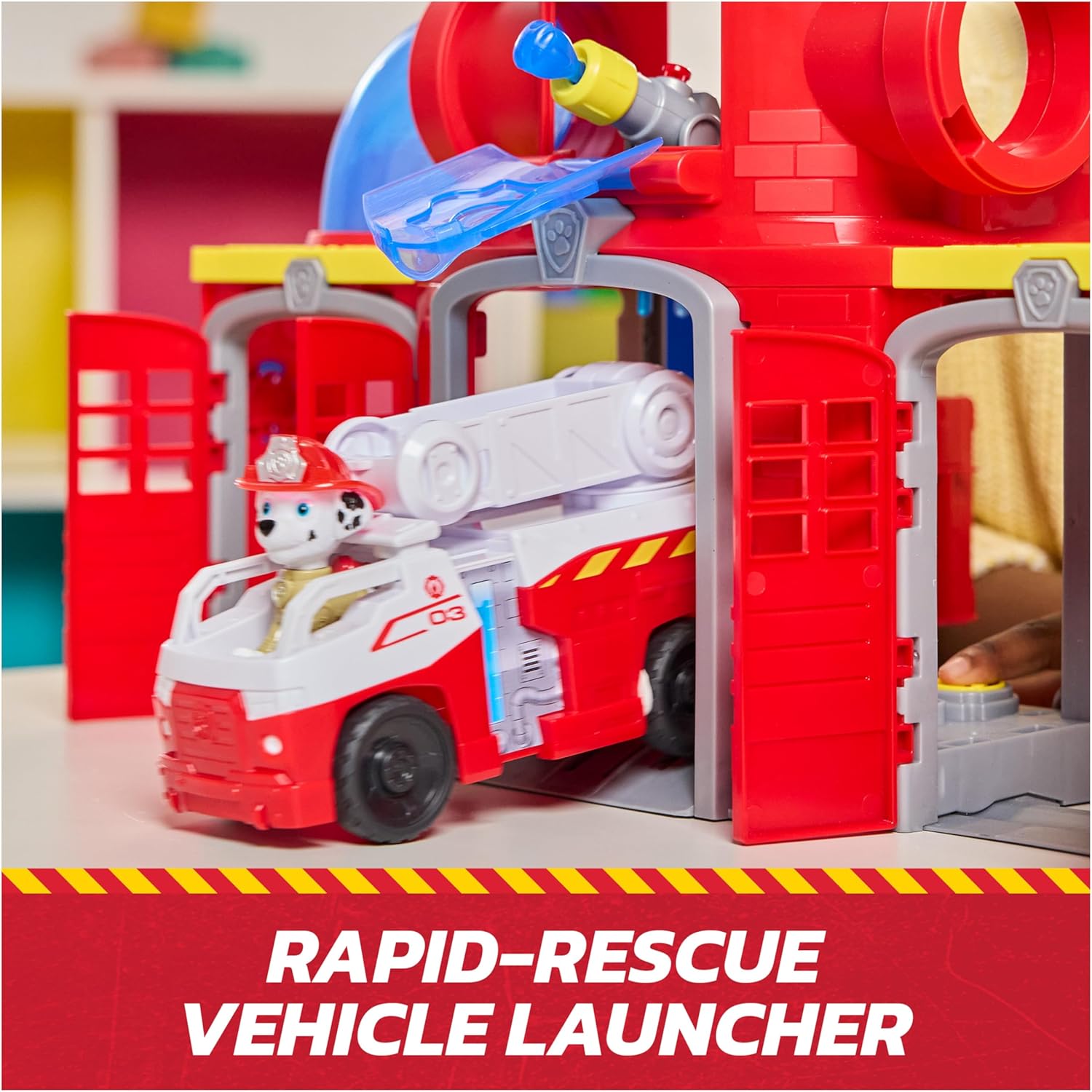 Paw Patrol - Fire Rescue Fire Station - Marcus Car Figure - Sound