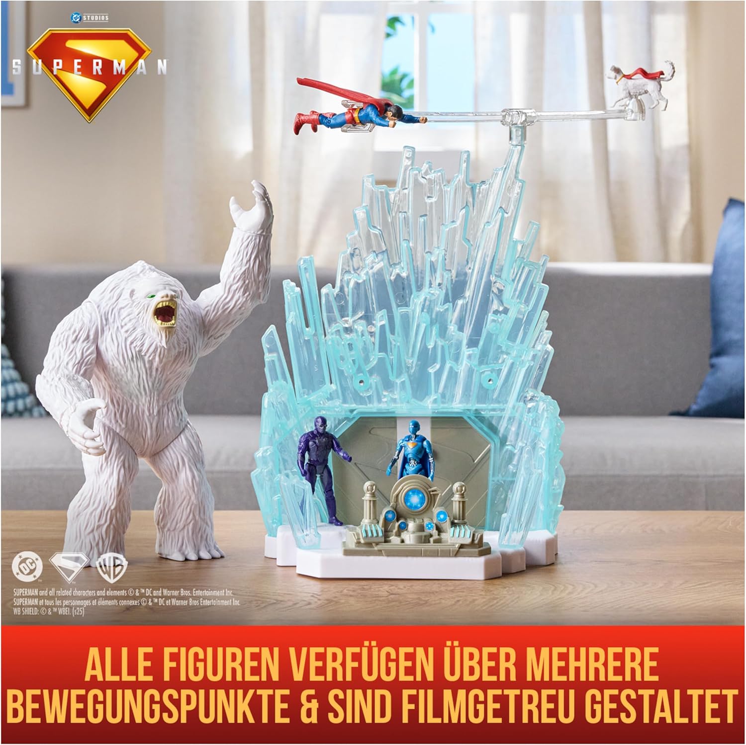 DC Comics - Fortress Of Solitude Playset - Complete Game Universe From